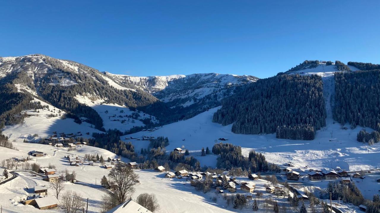 Demi Chalet Le Lachat Notre-Dame-de-Bellecombe Bagian luar foto
