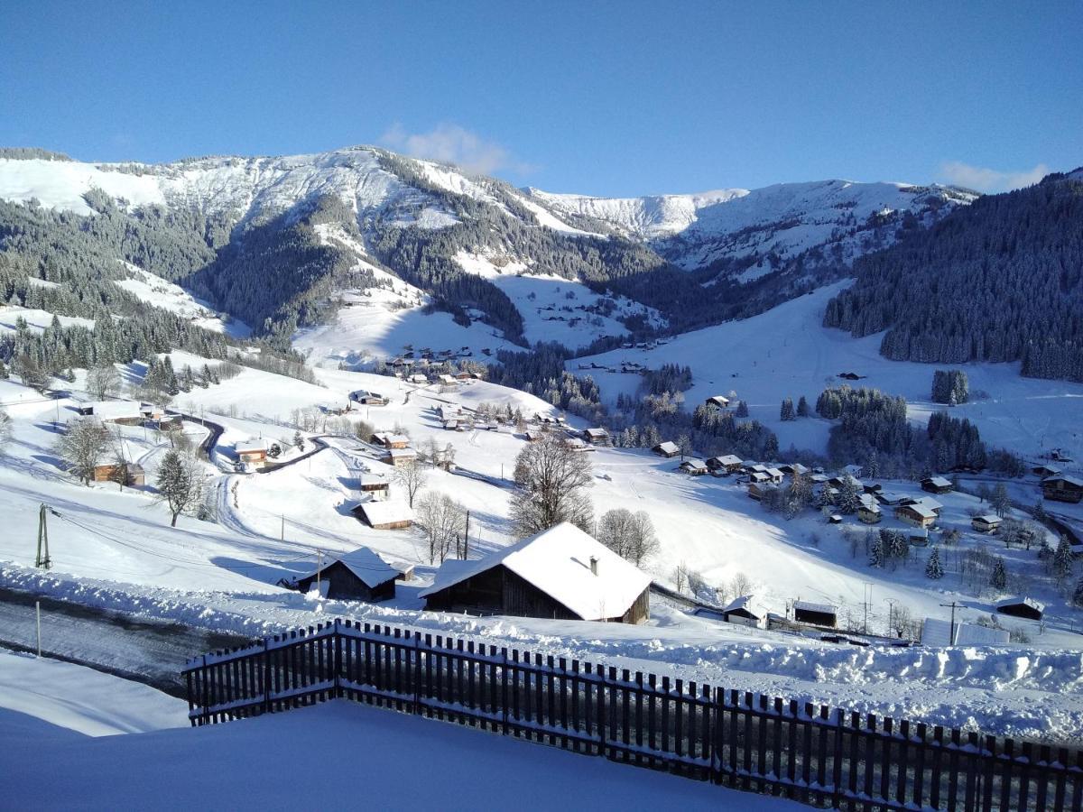 Demi Chalet Le Lachat Notre-Dame-de-Bellecombe Bagian luar foto
