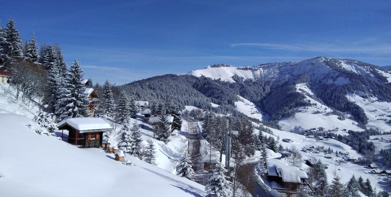 Demi Chalet Le Lachat Notre-Dame-de-Bellecombe Bagian luar foto