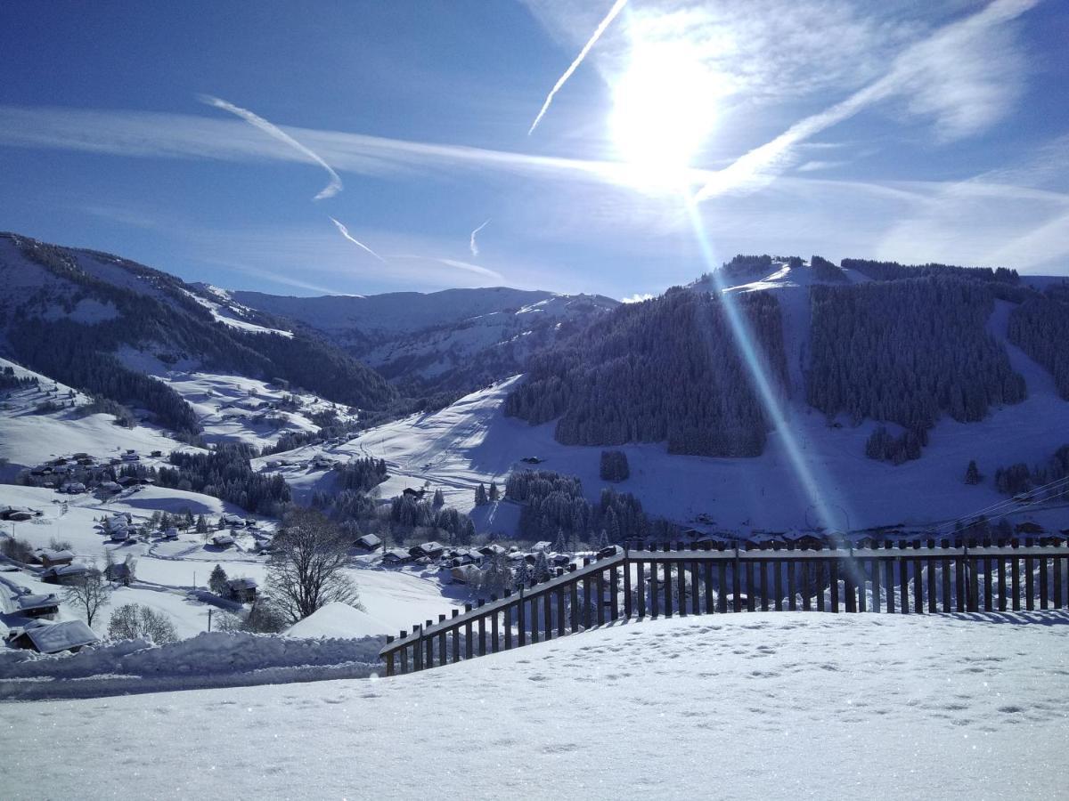 Demi Chalet Le Lachat Notre-Dame-de-Bellecombe Bagian luar foto